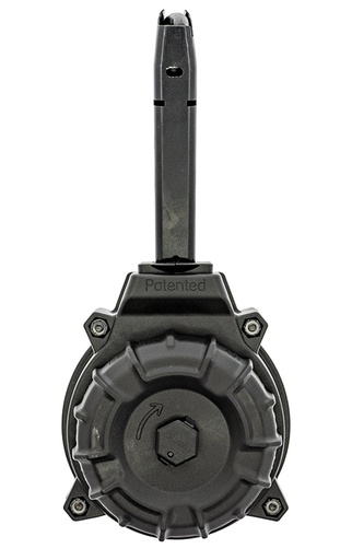 [708279015977] ProMag DRMA94   50rd Drum 9mm Fits Taurus TH9 Black DuPont Zytel Polymer