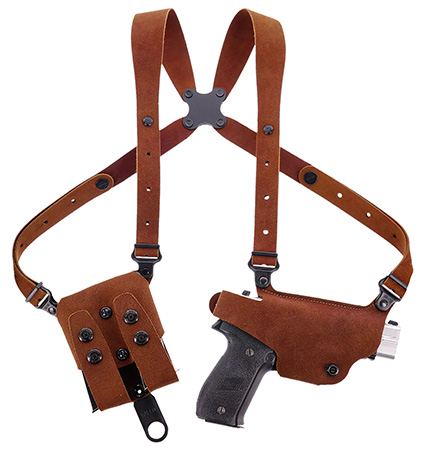 [601299032071] Galco CL2800R Classic Lite 2.0 Shoulder System Shoulder Size Fits Chest Up To 56" Natural Leather Fits Glock 43 Right Hand