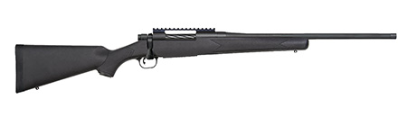 [015813282352] Mossberg 28235 Patriot Carbine 7mm PRC 3+1 20" Matte Blued Threaded Bull Barrel, Matte Blued Picatinny Rail Receiver, Black Fixed Synthetic Stock