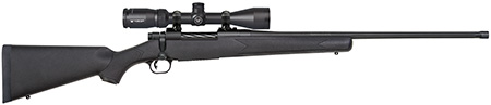 [015813282499] Mossberg 28249 Patriot w/Optic 7mm PRC 3+1 24" Matte Blued Threaded Barrel, Matte Blued Drilled  &  Tapped Receiver, Fixed Black Synthetic Stock, Vortex Crossfire II 3-9x40mm