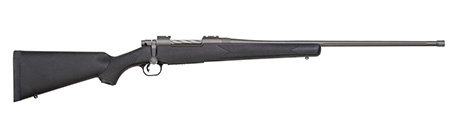 [015813282628] Mossberg 28262 Patriot  Full Size 400 Legend 4+1 20" Stainless Cerakote Threaded Barrel, Drilled  Stainless Cerakote Stainless Steel Receiver, Black Fixed Synthetic Stock