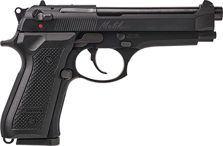 [850067243076] Derya Firearms 15LMELIK9TR Melik  9mm Luger 15+1 4.90" Black Melonite Steel Barrel, Black Melonite Serrated Steel Slide,  Black Aluminum Frame, Black Polymer Grip