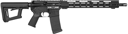 [810035756380] Diamondback DB1718K001 DB15  5.56 NATO 30+1 16" Black Nitride Threaded Barrel, Black Hardcoat Anodize Picatinny Rail Aluminum Receiver, Adjustable Black Synthetic Stock, Magpul MOE Grip