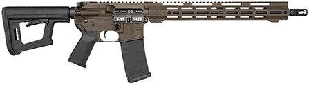 [810035756403] Diamondback DB1718K071 DB15 Carbon Series 5.56 NATO 30+1 16" Black Nitride Threaded Barrel, Midnight Bronze Cerakote Picatinny Rail Aluminum Receiver, Adjustable Black Synthetic Stock, Magpul MOE Grip