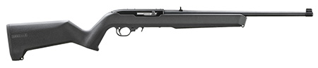 [736676312238] Ruger 31223 10/22  Carbine 22 LR 10+1 18.50" Satin Black Stainless Steel Barrel, Drilled  &  Tapped Stainless Steel Receiver, Black Textured Magpul MOE X-22 w/M-LOK Synthetic Stock