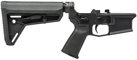 [840014626038] Aero Precision APAR600194 Complete Lower Receiver M4E1 223/5.56 M4E1 PRO Complete Lower Receiver w/ MOE Grip  &  SL Carbine Stock, Black Anodized
