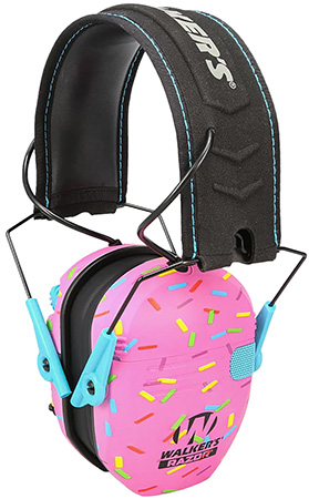 [888151085578] Walker's GWPRSEMSPRNKP Razor Slim Electronic Muff 23 dB Over the Head Pink Sprinkles