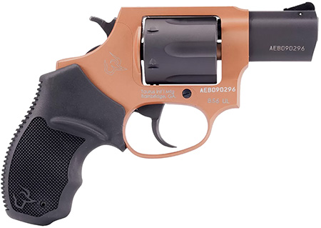 [725327937265] Taurus 2-85621ULC22 856 Ultra-Lite Small 38 Special +P 6 Shot 2" Matte Black Alloy Steel Barrel  &  Cylinder, Cerakote Copper Aluminum Frame, Transfer Bar Safety, Exposed Hammer