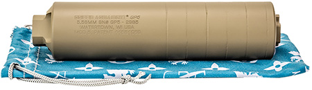 [631465971200] Griffin Armament GAGP5FDE-W GP5 Direct Thread Suppressor 5.56mm 1.50" FDE 17-4 PH Stainless Steel 1/2"x28