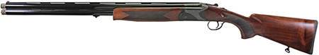 [737278253387] Iver Johnson Arms IJ60012 IJ600  12 Gauge Break Open 3" 2rd 28" Over/Under Vent Rib Barrel, Matte Black Chromed w/Engraving Steel Receiver, Fixed Walnut Checkered Wood Stock  &  Forend