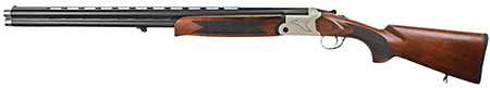 [796167791409] Iver Johnson Arms IJ60012LW28S IJ600 Lightweight Full Size 12 Gauge Break Open 3" 2rd 28" Black Over/Under Vent Rib Barrel, Silver Engraved Aluminum Receiver, Fixed Walnut Wood Stock, Ambidextrous