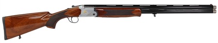 [796167791423] Iver Johnson Arms IJ60020LW28S IJ600 Lightweight Full Size 20 Gauge Break Open 3" 2rd 28" Black Over/Under Vent Rib Barrel, Silver Engraved Aluminum Receiver, Fixed Walnut Wood Stock, Ambidextrous