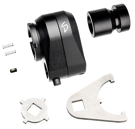 [850001176774] Stern Defense 008SDRABADD1M Rapid Attach Buttstock Adapter Black Aluminum/Steel