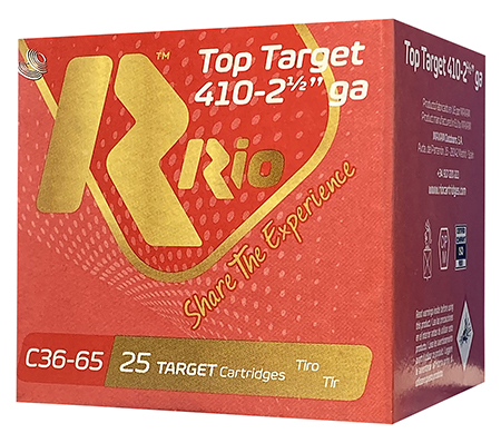 [8435101621960] Rio Ammunition RC369 Top Target  410Gauge 2.50" 9Shot 25 Per Box/10 Case