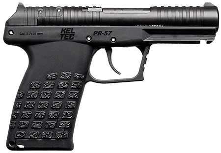 [640832010220] Kel-Tec PR57BLK PR57  Compact Frame 5.7x28mm 20+1 4" Black Steel Barrel, Black Optic Ready/Serrated Slide, Black Textured Grip