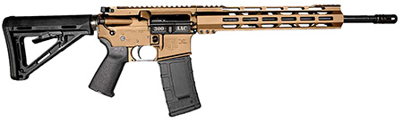 [810035756441] Diamondback DB1718B042 DB15  300 Blackout 30+1 Burnt Bronze Cerakote Picatinny Rail Aluminum Receiver, Black Synthetic Stock