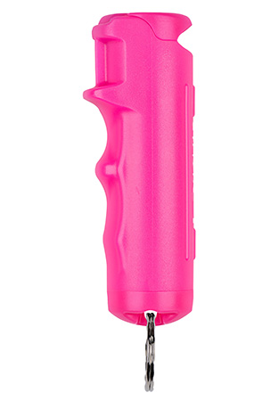 [023063153230] Sabre F15PUSG02 Flip Top Pepper Spray Pink Includes Snap Clip