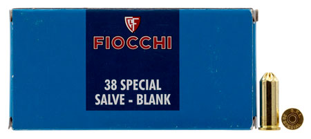 [762344702797] Fiocchi 38BLANK Pistol Blank 38Special 50 Per Box/20 Case