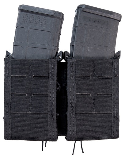[849954035979] High Speed Gear 41TA02BK TACO Duty Double Rifle Mag, Black Nylon MOLLE Mount