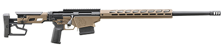 [736676181056] Ruger 18105 Precision  6.5 PRC 10+1 26" Black Threaded Barrel, Smoked Bronze Cerakote Picatinny Rail Stainless Steel Receiver, M-LOK Handguard, Adj Folding Black Stock, Black Magpul K2-XL Grip