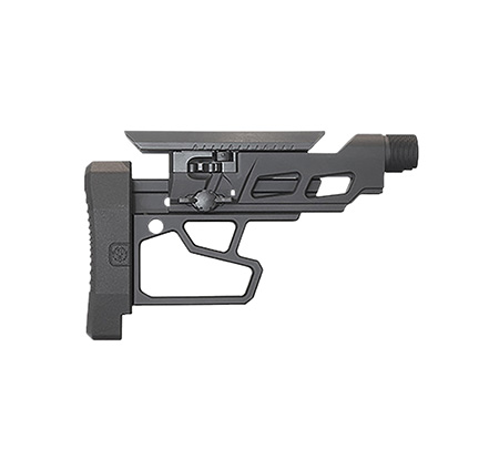 [736676907731] Ruger 90773 Precision Rifle Buttstock Assembly Black Steel/Aluminum/Nylon