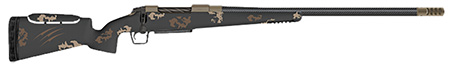 [853418101032] Fierce Firearms FCTRFP7MMBC20BS CT Rival FP 7mm BC 20" Black Matrix Carbon Fiber Match Grade Threaded Barrel, Black Cerakote Drilled  &  Tapped Titanium Receiver, Adj Comb Carbon Fiber Stock