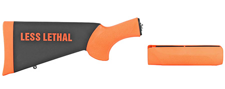 [743108087428] Hogue 08742 OverMolded Less Lethal Black/Orange Fits Remington 870