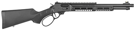 [022188899870] Smith  &  Wesson 14194 1854 Stealth Hunter 357 Mag 8+1 16.30" Black Armornite Threaded Barrel, Black Anodized Picatinny Rail Receiver, Fixed w/Textured Grip Panels Black Synthetic Stock