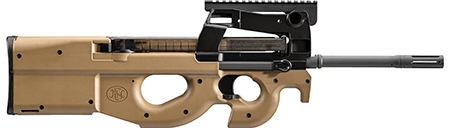 [845737020071] FN 3848950501 PS90  5.7x28mm 50+1 16.04" Black Steel Barrel, Flat Dark Earth Picatinny Rail Aluminum Alloy Receiver, Bullpup w/Thumbhole Flat Dark Earth Synthetic Stock, Ambidextrous