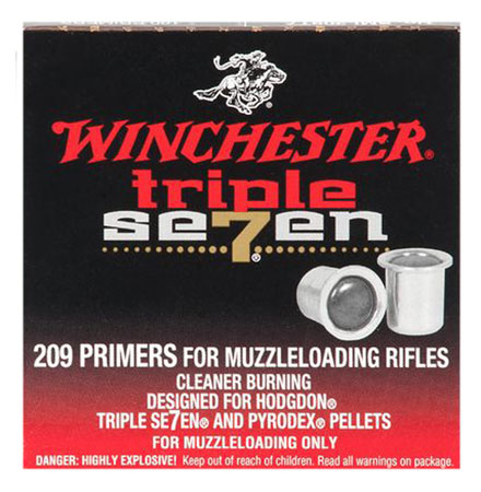 [020892300309] Winchester Muzzleloading SML209T7 209 Triple Seven Muzzleloading Primers 100 Per Box