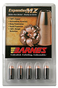 [716876400164] Barnes Bullets 30506 Expander MZ Muzzleloader 45 ExpanderMZ Hollow Point 195gr 15rd/Box