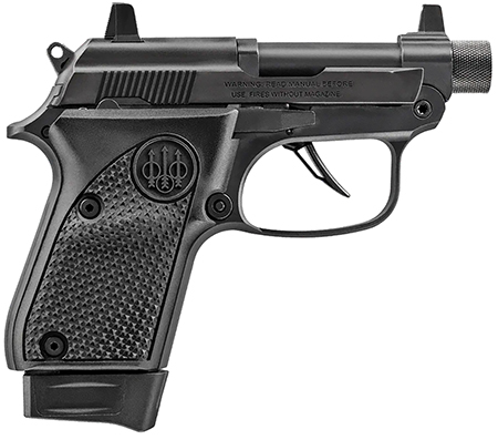 [082442967622] Beretta USA J20X22R8TB 20X Bobcat 22 LR 8+1 2.80" Black Steel Barrel, ELS/Serrated Steel Slide  &  Polymer Frame w/Beavertail, Helica Texture Grip