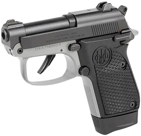 [082442967547] Beretta USA J20X22R8 20X Bobcat You're On Your Own 22 LR 8+1 2.40" Black Steel Barrel, Gray Cerakote ELS/Serrated Steel Slide, Black Polymer Frame w/Beavertail, Helica Texture Grip