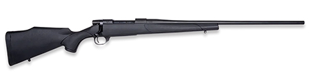 [747115458097] Weatherby VHS350NR0T Vanguard Obsidian 350 Legend 5+1 20" Blued Heavy Threaded Barrel, Blued Drilled  &  Tapped Steel Receiver, Monte Carlo Black Polymer Stock
