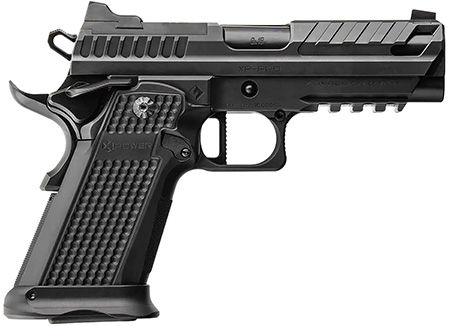 [789049488535] Fusion Firearms XP9BLK XP Pro 9mm Luger 17+1 4" Black Tennifer Bull Barrel, Black Optic Cut/Serrated/Vent Cut Slide, Black Steel Frame w/Beavertail  &  Picatinny Rail, Black Aluminum Grip