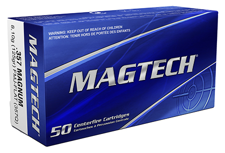 [754908184217] Magtech 357Q Range/Training  357Mag 125gr Full Metal Jacket Flat Point 50 Per Box/20 Case
