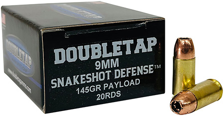 [659465479953] DoubleTap Ammunition 9MMSS20 Snake Shot  9mm 20 Per Box/50 Case
