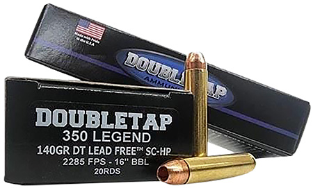[753387048324] DoubleTap Ammunition 350L140X   350Legend 140gr DT Lead Free 20 Per Box/50 Case