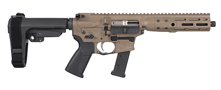 [850058027333] LWRC ICP9CK8SBA3 IC-9  9mm Luger 8.50" 33+1 Black Nitride Threaded Barrel, Flat Dark Earth Anodized Aluminum Picatinny Rail Receiver, SB Tactical SBA3 Brace, LWRC Ultra Combat Grip, Ambidextrous