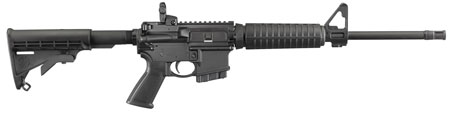 [736676085118] Ruger 8511 AR-556 *CO/MD Compliant 5.56x45mm NATO 16.10" 10+1 Black Hard Coat Anodized Black 6 Position Stock Black Polymer Grip Right Hand