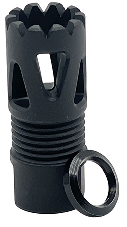 [706612408189] LBE Unlimited ARFHTP556 Tri-Ports Flash Hider Black 1/2"x28 Threads 223 Rem/5.56 NATO