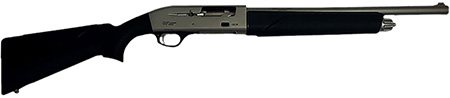 [643477864852] Gforce Arms GF11220NG   12 Gauge Semi-Auto 4+1 18.50" Nickel Receiver, Fixed Black Synthetic Stock