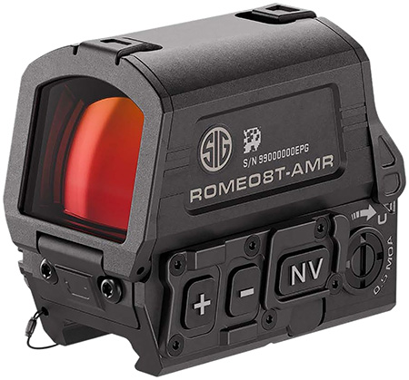 [798681714254] Sig Sauer Electro-Optics SOR8T101 Romeo8T AMR Matte Black 1x40mm Quad Ballistic Circle Dot 2.0 Reticle, Rifle
