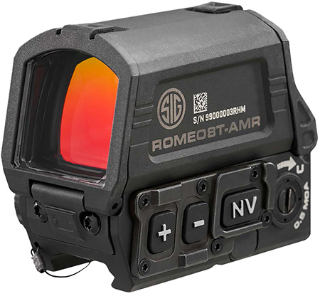 [798681714254] Sig Sauer Electro-Optics SOR8T101 Romeo8T AMR Matte Black 1x40mm Quad Ballistic Circle Dot 2.0 Reticle, Rifle