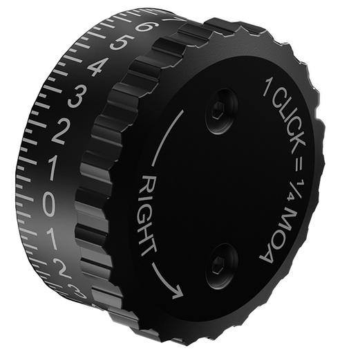 [000381264039] Burris 626403 Knob Synergy Advanced Exposed Windage Black Aluminum Compatible w/ Fullfield Rifle Scope