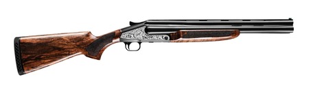 [810113111063] ATI ATIGKOF123B18 3B  12 Gauge 3.50" 3 Shot 18" Black Vent Rib Barrel, Black Receiver,  Wood Stock