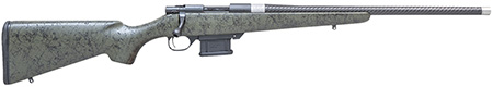 [682146887402] Howa HCE6ARCGRN 1500 Carbon Elevate 6mm ARC 20" Carbon Fiber Wrapped Threaded Barrel, Black Drilled  &  Tapped Steel Receiver, Fixed Stocky's OD Green w/Black Webbing Synthetic Stock, Right Hand