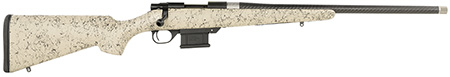 [682146887419] Howa HCE6ARCTAN 1500 Carbon Elevate 6mm ARC 22" Carbon Fiber Wrapped Threaded Barrel, Black Drilled  &  Tapped Steel Receiver, Fixed Stocky's Tan w/Black Webbing Synthetic Stock, Right Hand