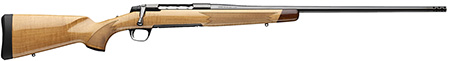 [023614864530] Browning 036080294 X-Bolt 2 Medallion 6.5 PRC 3+1 24" Blue Polished Threaded Barrel  &  Drilled  &  Tapped Carbon Steel Receiver, Fixed Gloss AAAA Maple Wood Stock, Radial Muzzle Brake