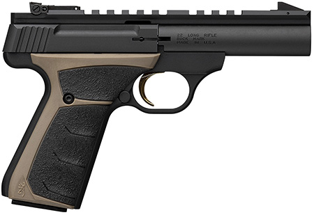[023614867210] Browning 051604490 Buck Mark Field Target Micro 22 LR 10+1 4" Matte Blued Bull Barrel, Matte Black Serrated w/Picatinny Rail Slide, Matte Black Aluminum Frame, UFX Overmolded Grip